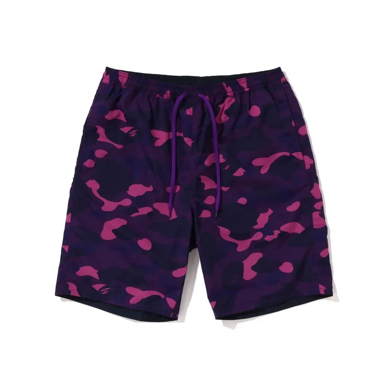 A BATHING APE Solid Shark Beach Shorts-3