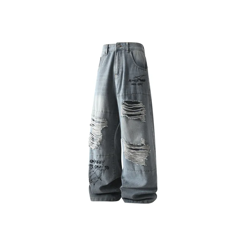 Qnxeey Jeans Unisex-7
