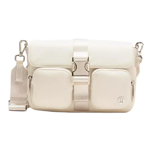 Lululemon Nylon Shoulder Bag, Crossbody Bag Women's Light Ivory