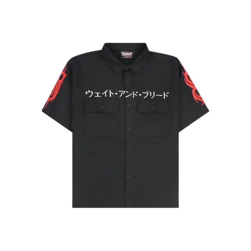 PLEASURES Bleed Work Shirt-0