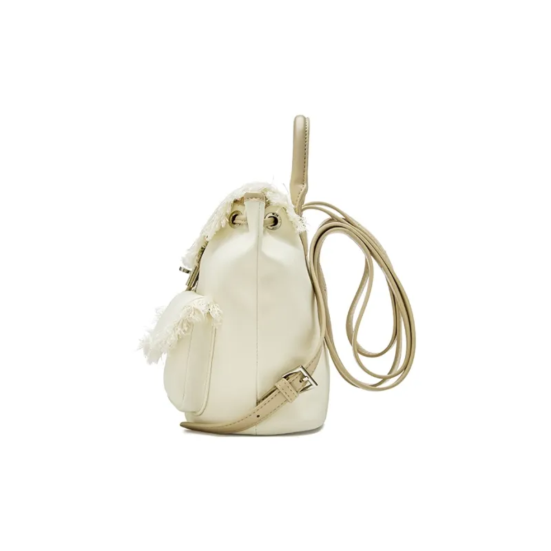 JOSINY Synthetic Leather Backpack Women's Ecru-2