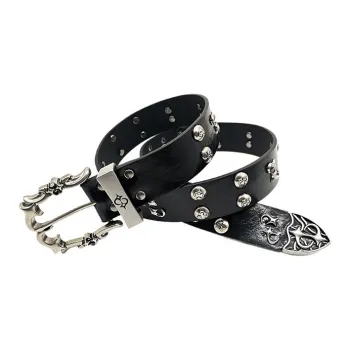 Lanza Cow Split Leather Belts Unisex Width 3.7CM