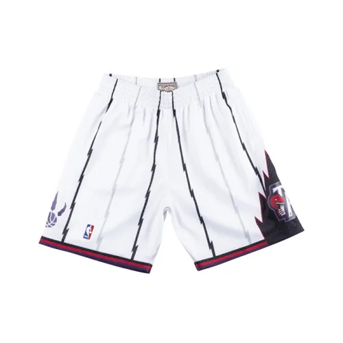 Mitchell Ness Basketball Shorts Men White Purple