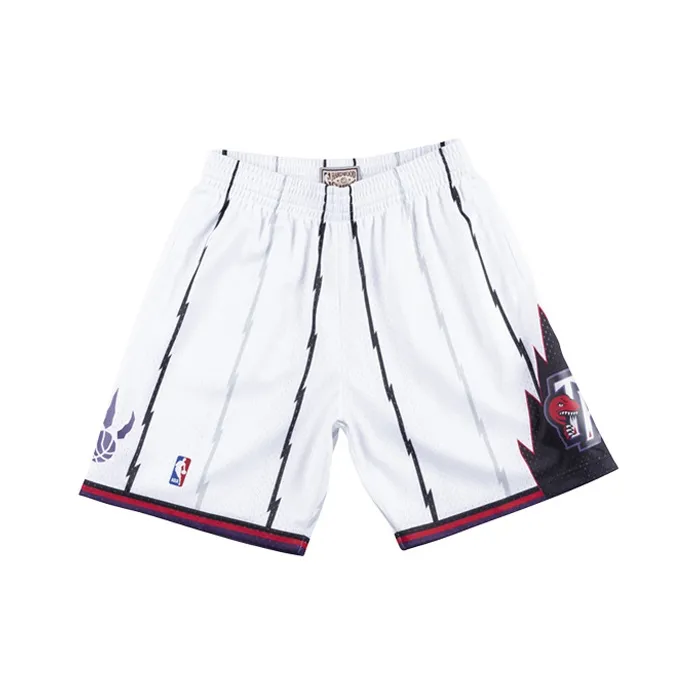 Mitchell Ness Basketball Shorts Men White Purple-0