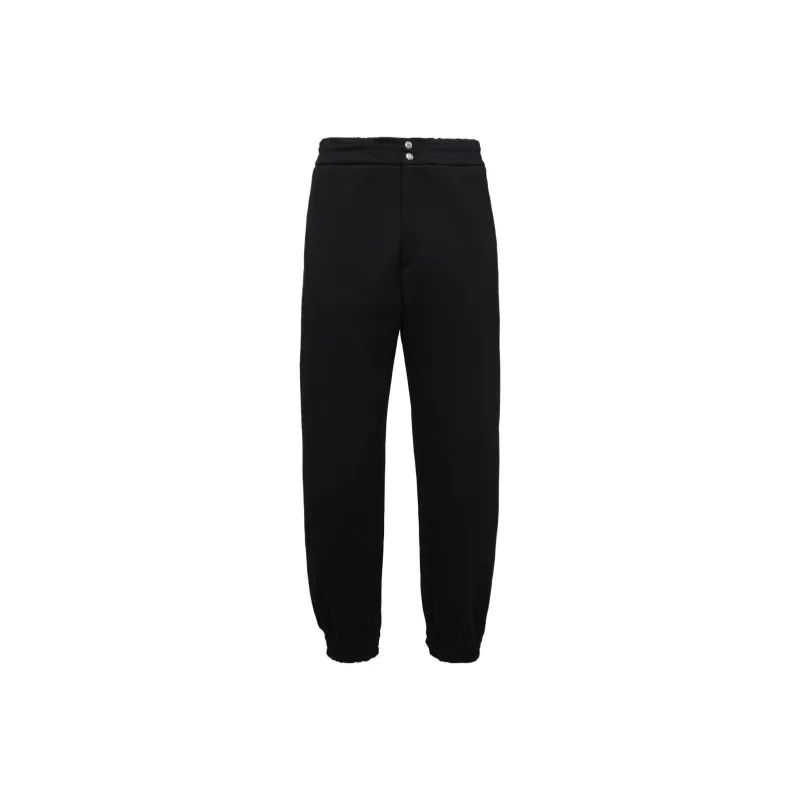 Alexander McQueen Elasticated Waistband Tapered Leg Trousers-0