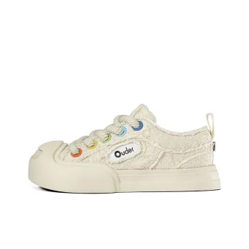 NO1 x Ouder Smiler Laughs Series Anti Slip Wear Resistant Low Top Skateboard Shoes Unisex White Camellia