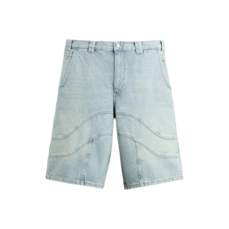 ZARA Casual Shorts Men Blue-0