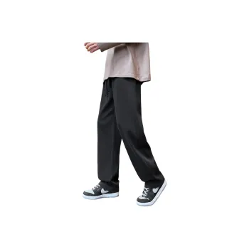 VniVerseVClub Casual Pants Unisex Washable Matte Black