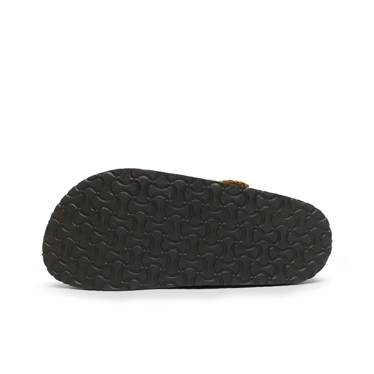 Mulinsen Cork Sole Abrasion Resistant Slip Resistant Closed Toe Slippers Unisex-11