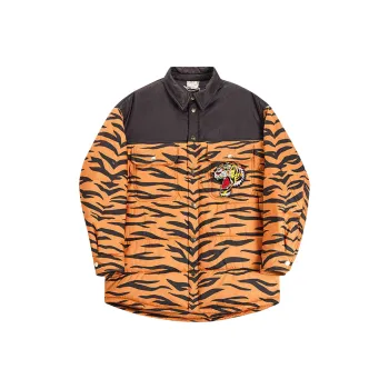 Ed Hardy x BRUNO Puffer Jacket Men's Iridescent Color