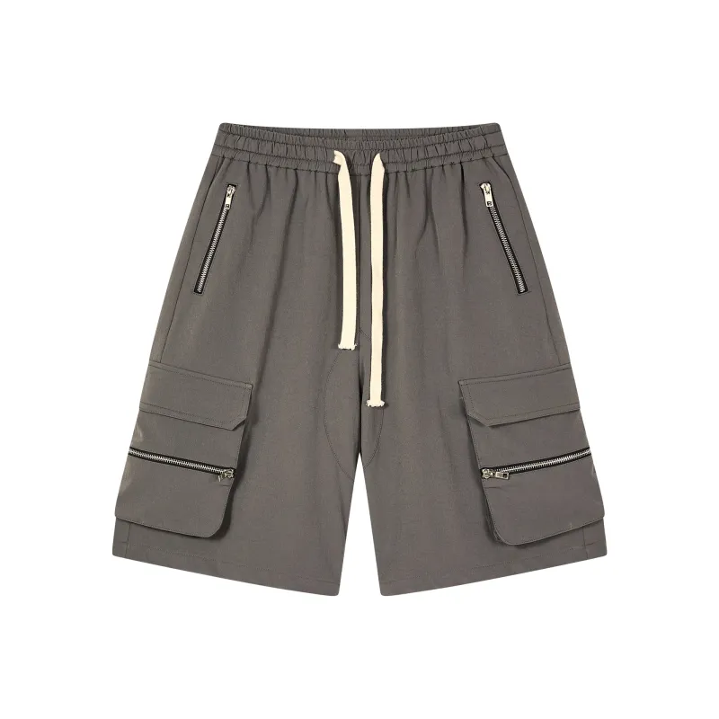 PASET Casual Shorts Men Gray-0