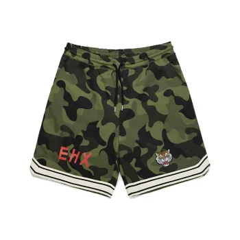 ED HARDY X Casual Shorts Unisex Army Green