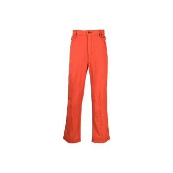 ECKHAUS LATTA Crinkled finish Straight leg Trousers