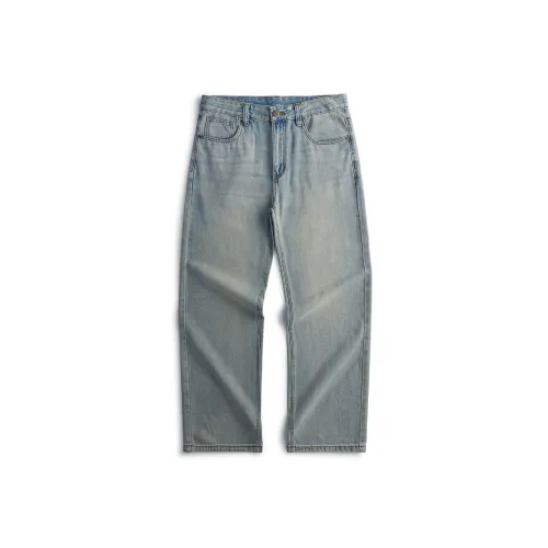 98SQUID Jeans Unisex White Nostalgic Light Blue