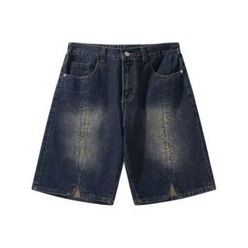 JASONWOOD Cowboy On The Run Denim Shorts Unisex Blue