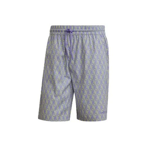 Adidas Originals Sports Shorts Men Purple Yellow