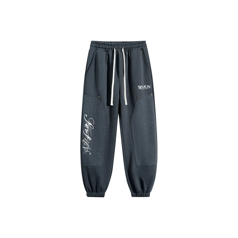7 SEVFUN Casual Pants Unisex White-7
