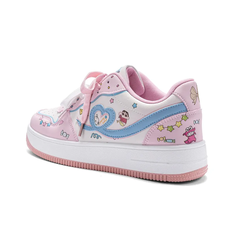 Crayon Shinchan Anti Slip Wear Resistant Low Top Skateboard Shoes Unisex-5