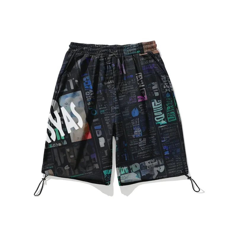 SANSYAS Casual Shorts Unisex Black-0