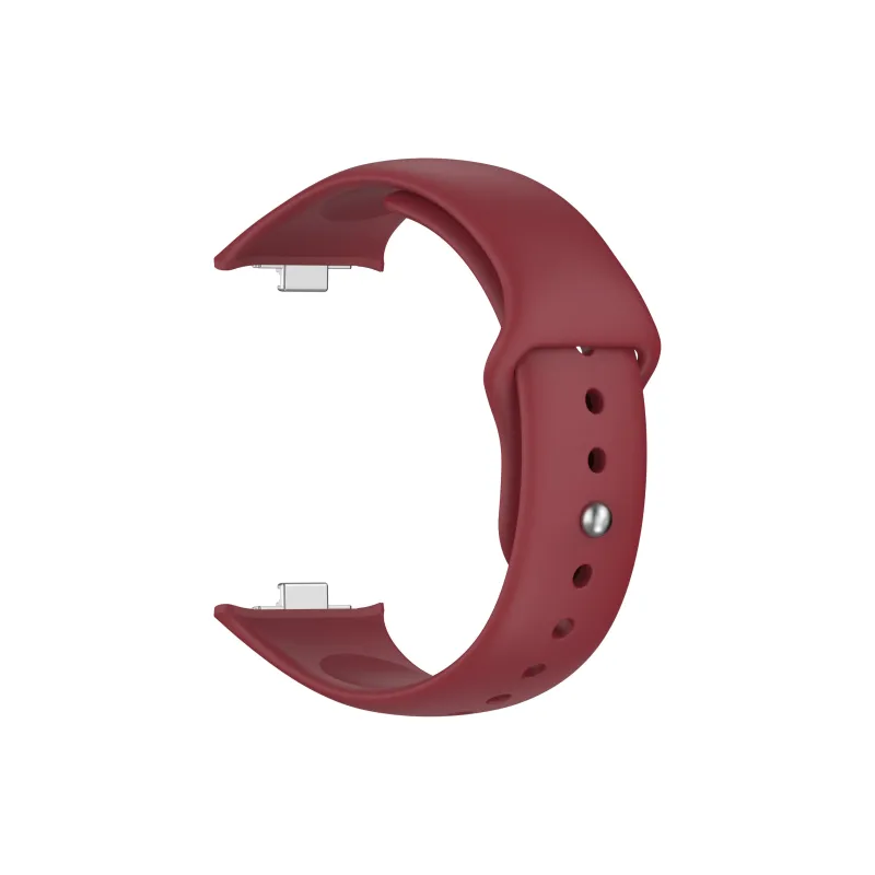 STEWPIGO Xiaomi Red Beige Compatibility Watch Band 226mm Silicone Material-11