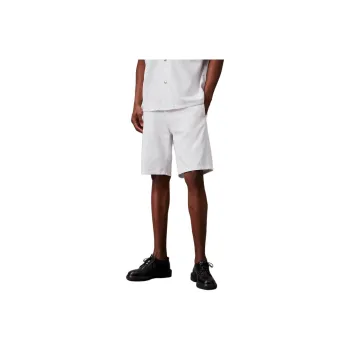 CALVIN KLEIN Denim Shorts Europe Version Men's White
