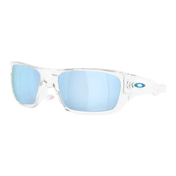 Oakley Plastic Rectangular Sunglasses Unisex Transparent