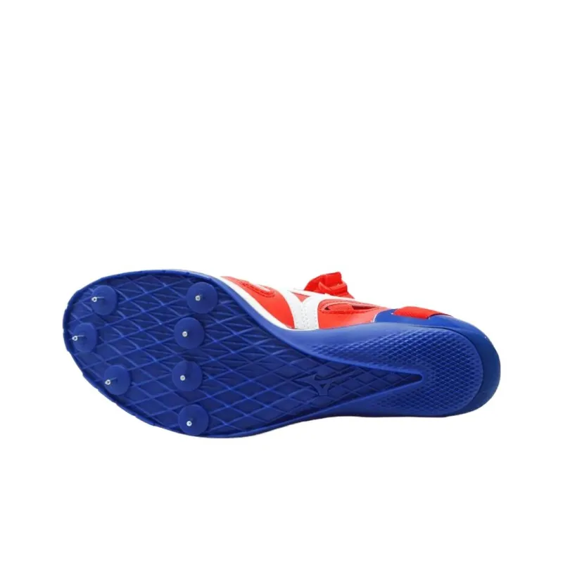 Mizuno Slip Resistant Support Functionality Red Track And Field Shoes Unisex Low Top-6