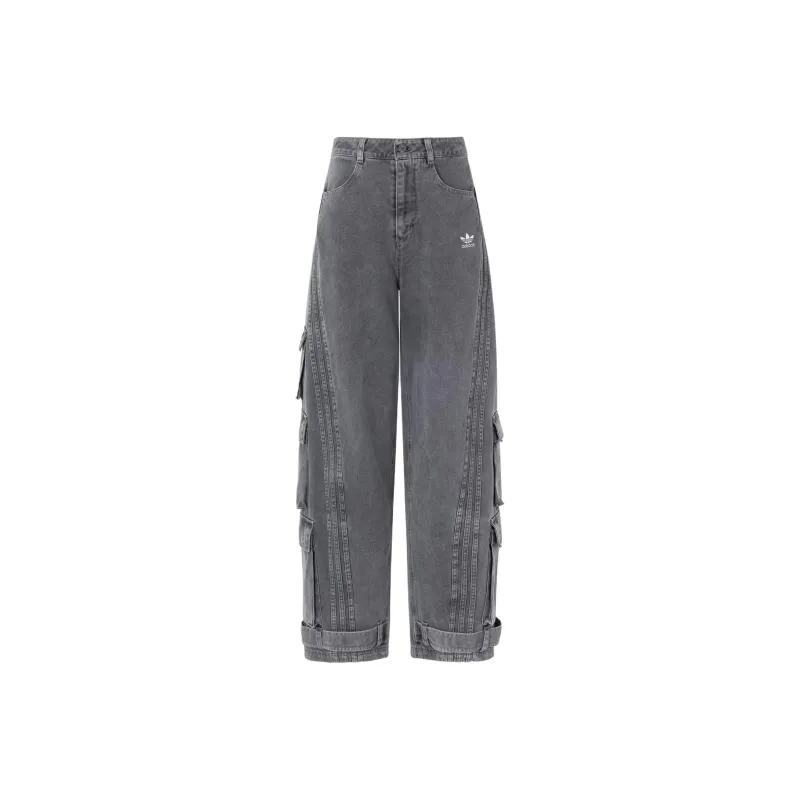 Adidas Originals WASHED Casual Pants Unisex Granite Gray-0