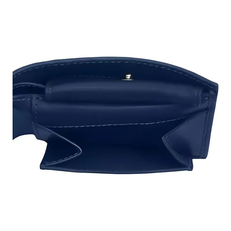 COACH Denim With Cow Leather Coin Purse Wallet Men's Blue-2