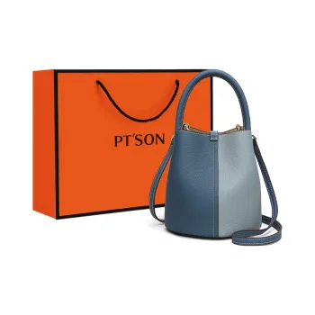PT'SON Cow Leather Handbag, Shoulder Bag, Crossbody Bag Regular Women's Multicolor