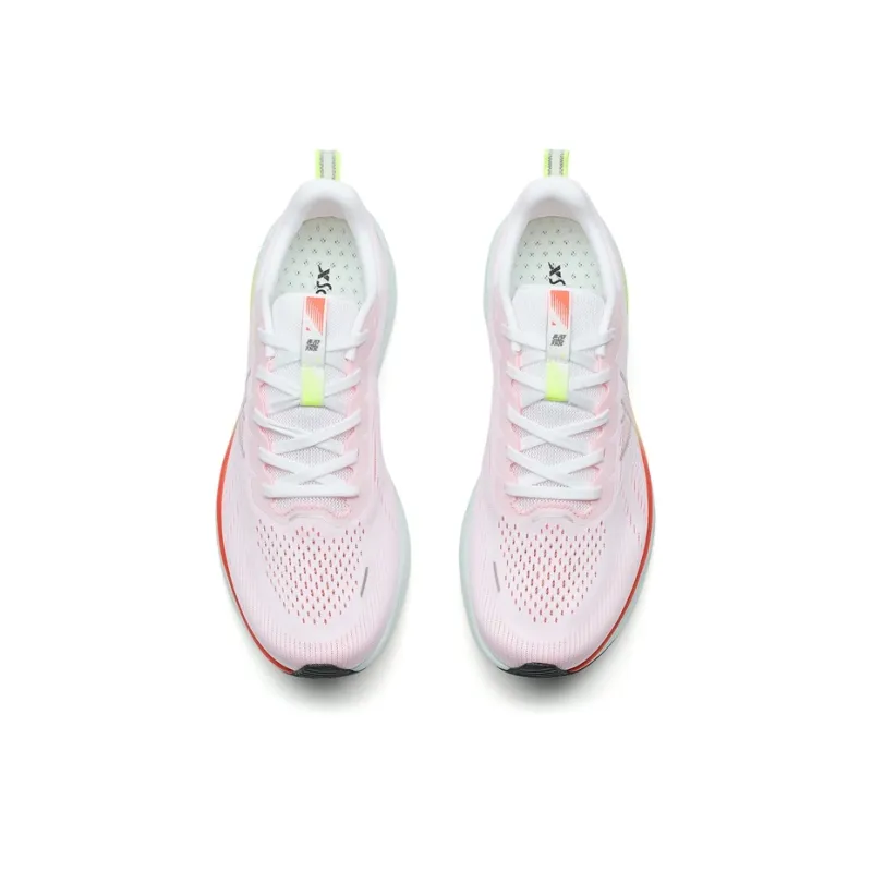XTEP 6.0 Speed Cushioning, Wear Resistant Low Top Casual Training Running Shoes Men's Classic White Laser Red-3