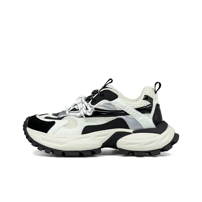 ZSBELLA Abrasion Resistant Breathable Slip Resistant Low Top Chunky Sneakers Men's-3