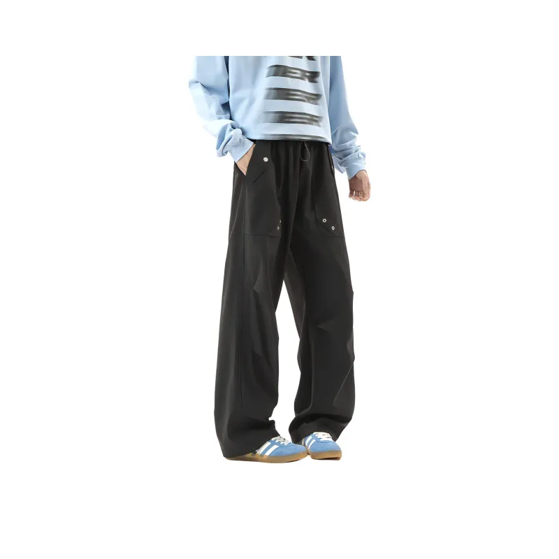 Worthwhile Movement Casual Pants Unisex Beige Apricot-3