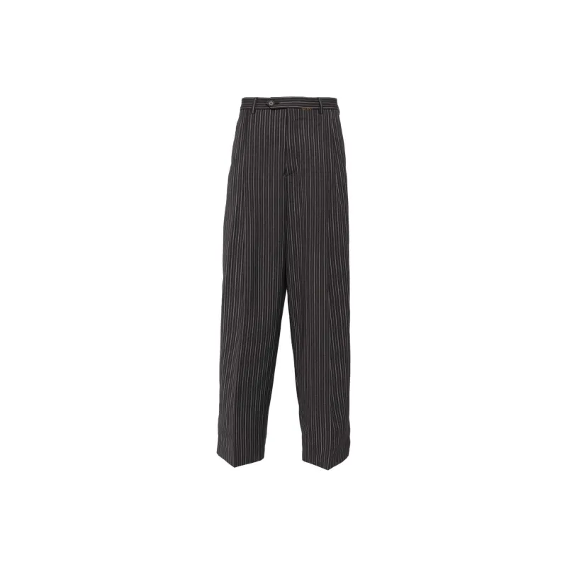 MARNI Pleated Striped Trousers-0