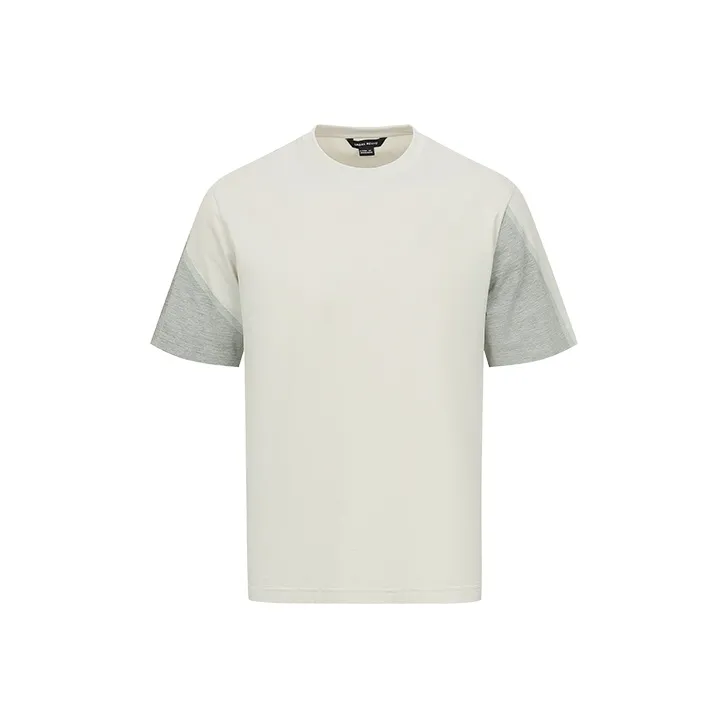 URBAN REVIVO T Shirt Men's Light Khaki-0