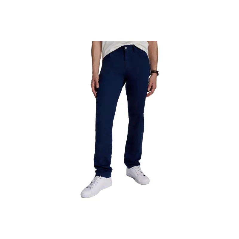 Tommy Hilfiger Straight Fit Twill Chino Pants & Shorts Lake Crest Casual Pants Men's Blue-0