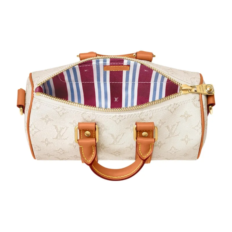 LOUIS VUITTON KeepallBandoulière Monogram Heritage Coated Canvas Shoulder Bag, Crossbody Bag, Handbag Men's Ecru-3