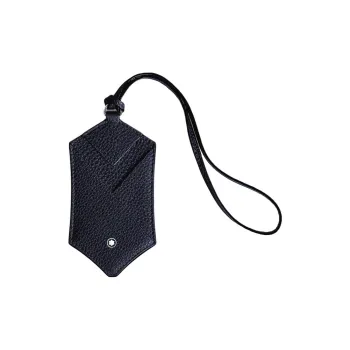 MONTBLANC Cow Leather Luggage Tag Midnight Blue
