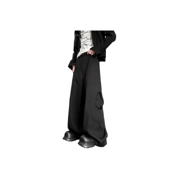 EYEUNDERSTAND Casual Pants Unisex Black