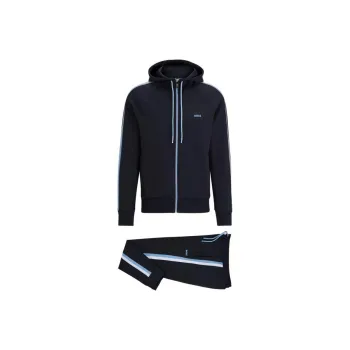 HUGO BOSS Logo Printed Drawstring Two-Piece Tracksuit