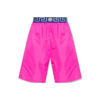 VERSACE Logo Waistband Swim Shorts