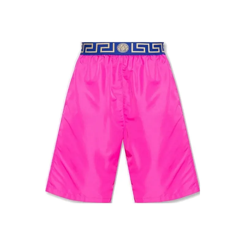 VERSACE Logo Waistband Swim Shorts-0