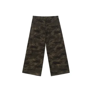 SIMPLE PROJECT Casual Pants Unisex Camouflage Coffee