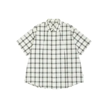 URBAN STANDARD Shirt Men's Black White Plaid