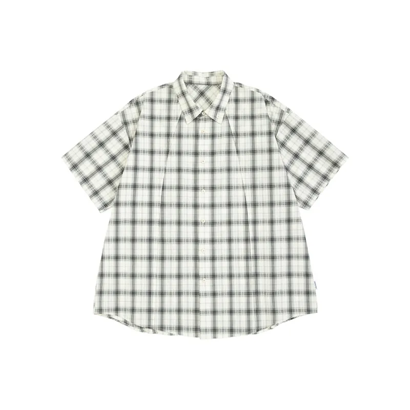URBAN STANDARD Shirt Men's Black White Plaid-0