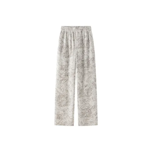 P8H9 Casual Pants Unisex Light Gray