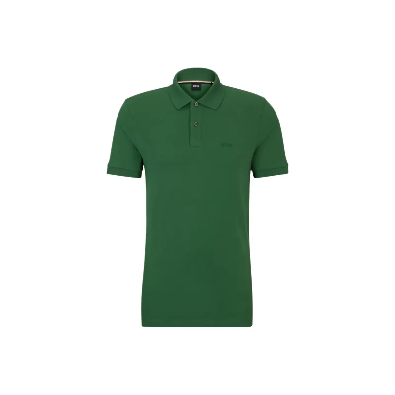 HUGO BOSS Pallas Logo embroidered Polo Shirt-0
