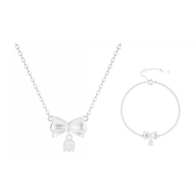 CHINA GOLD 999 Fine Silver Necklaces Women's-5