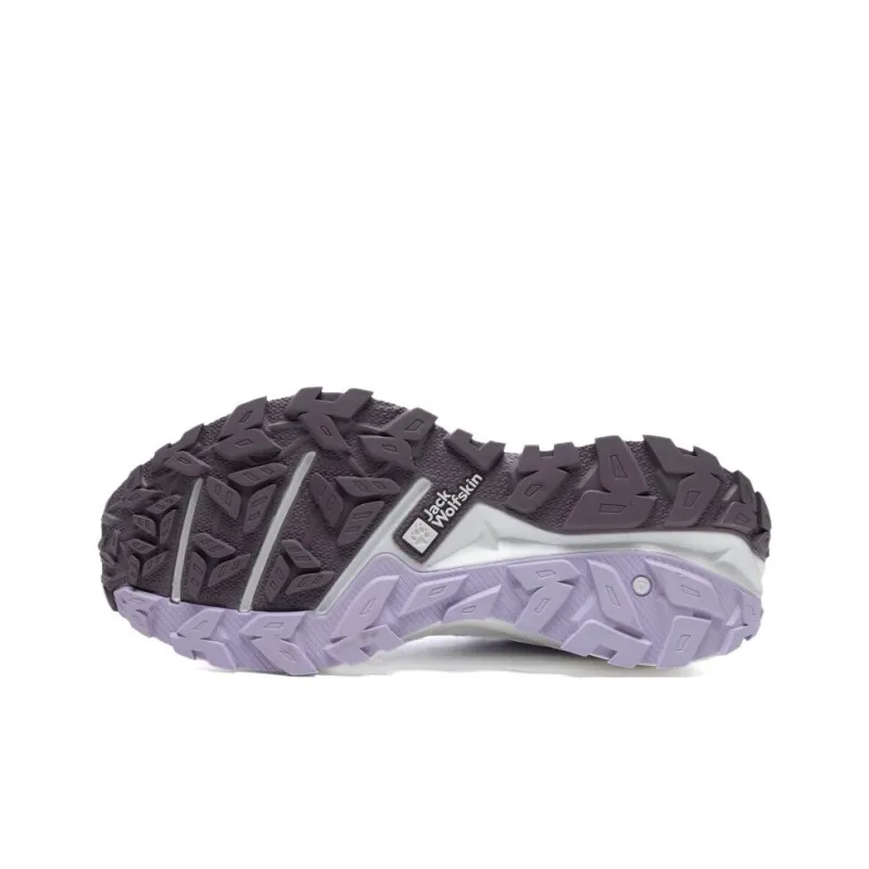Jack Wolfskin Anti Slip Wear Resistant Low Top Hiking Shoes Women's Purple-2