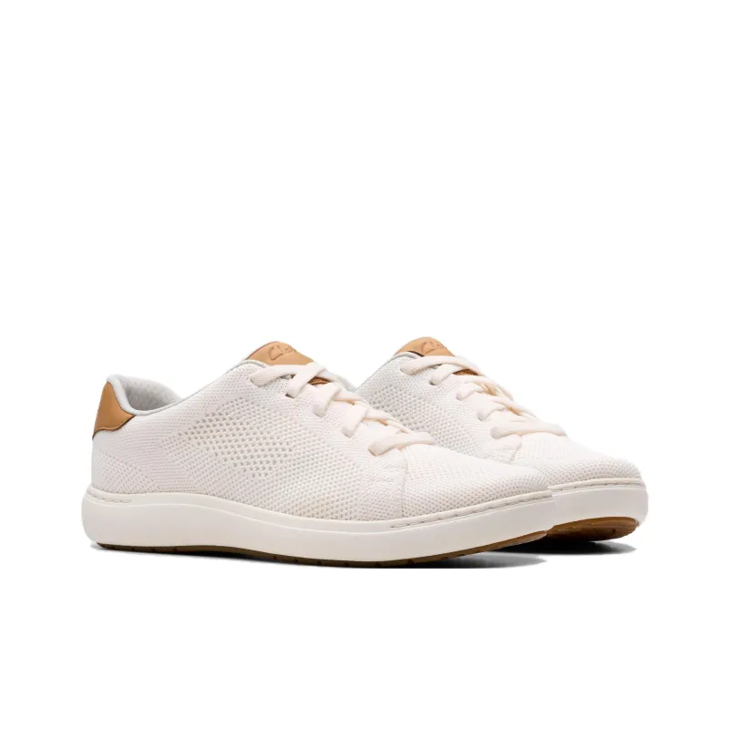 Clarks Nalle Walk Breathable Low Top Casual Shoes Women's White-2